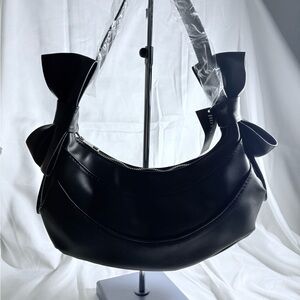 Hot Topic Elegant Black Bow Women's Shoulder Bag NEW